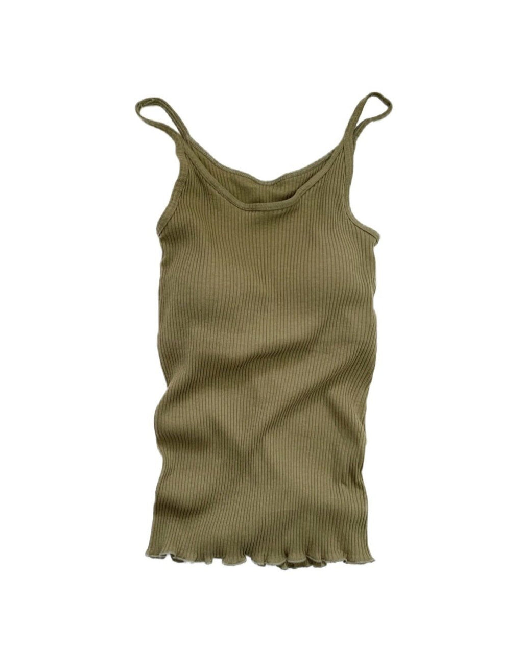オーガニックコットン ブラキャミソール (olive green) | Lochie |