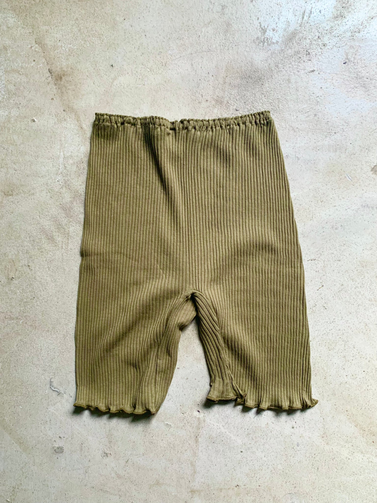 オーガニックコットン オーバーショーツ (olive green) | Lochie |