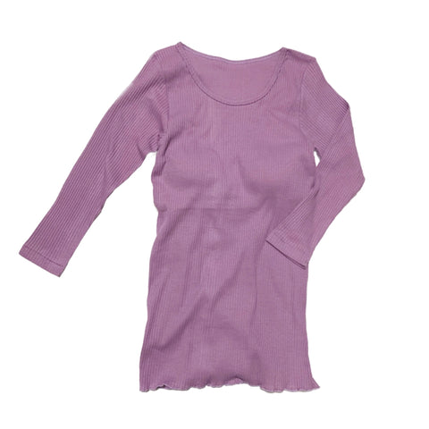 オーガニックコットン カップあり UネックTシャツ(lavender) | Lochie |