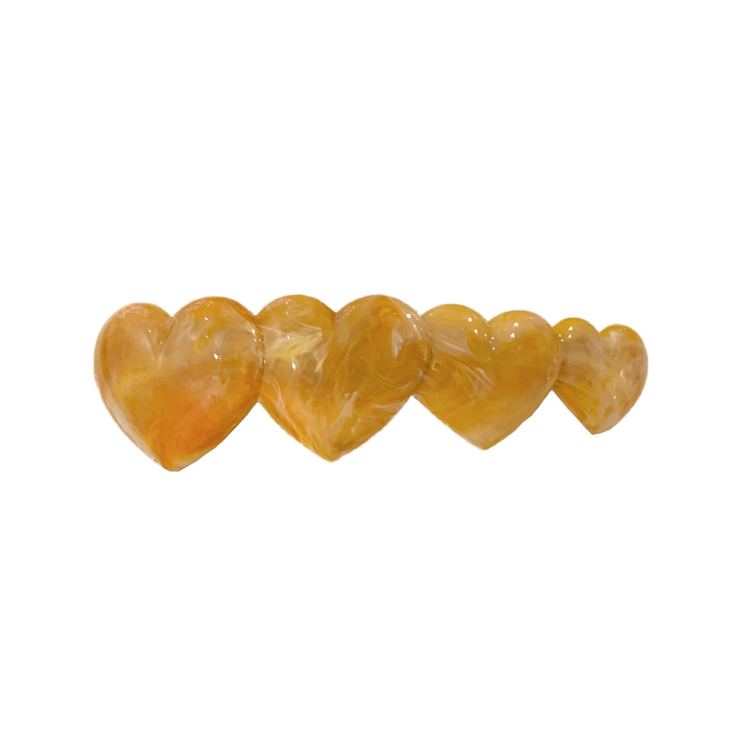 ヘアバレッタ (orange marble) | Lochie |