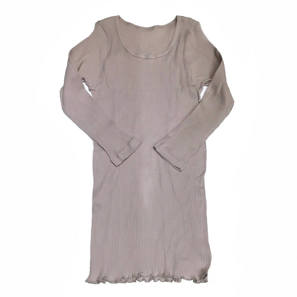 オーガニックコットン UネックTシャツ(greige) | Lochie |