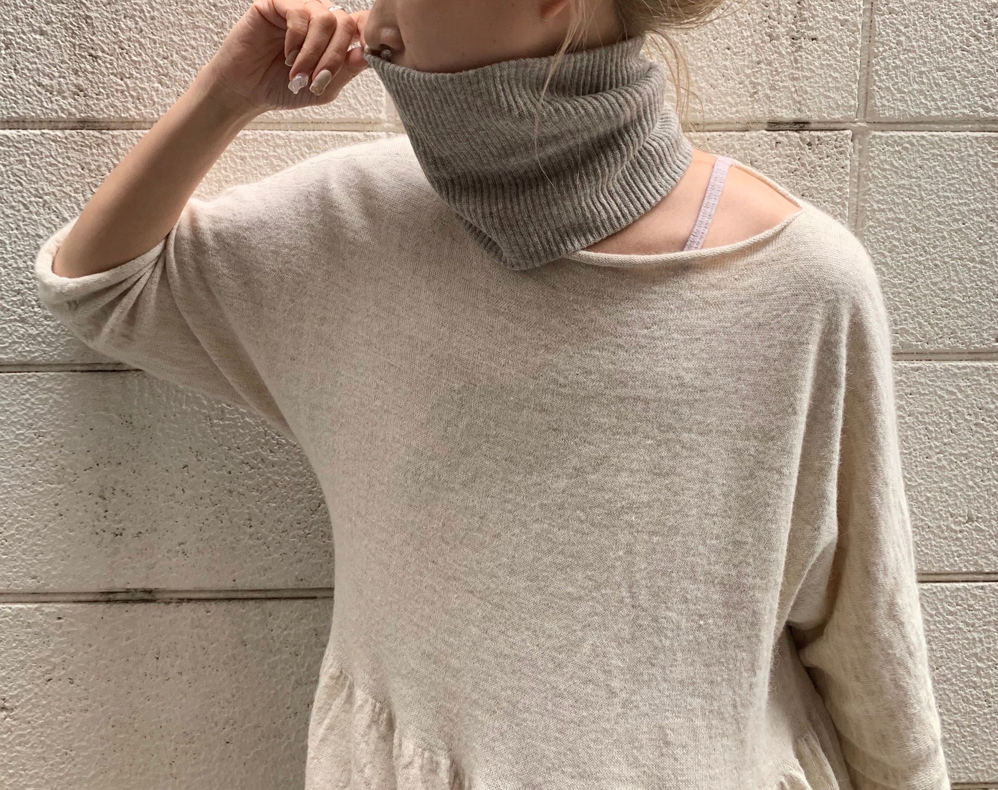 'yak' ネックウォーマー (grey) | Lochie |