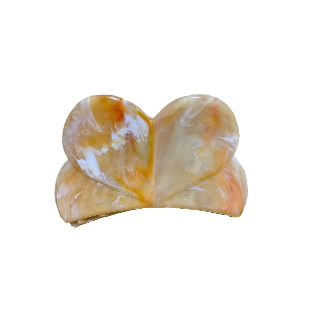 ヘアクリップ (orange marble) | Lochie |