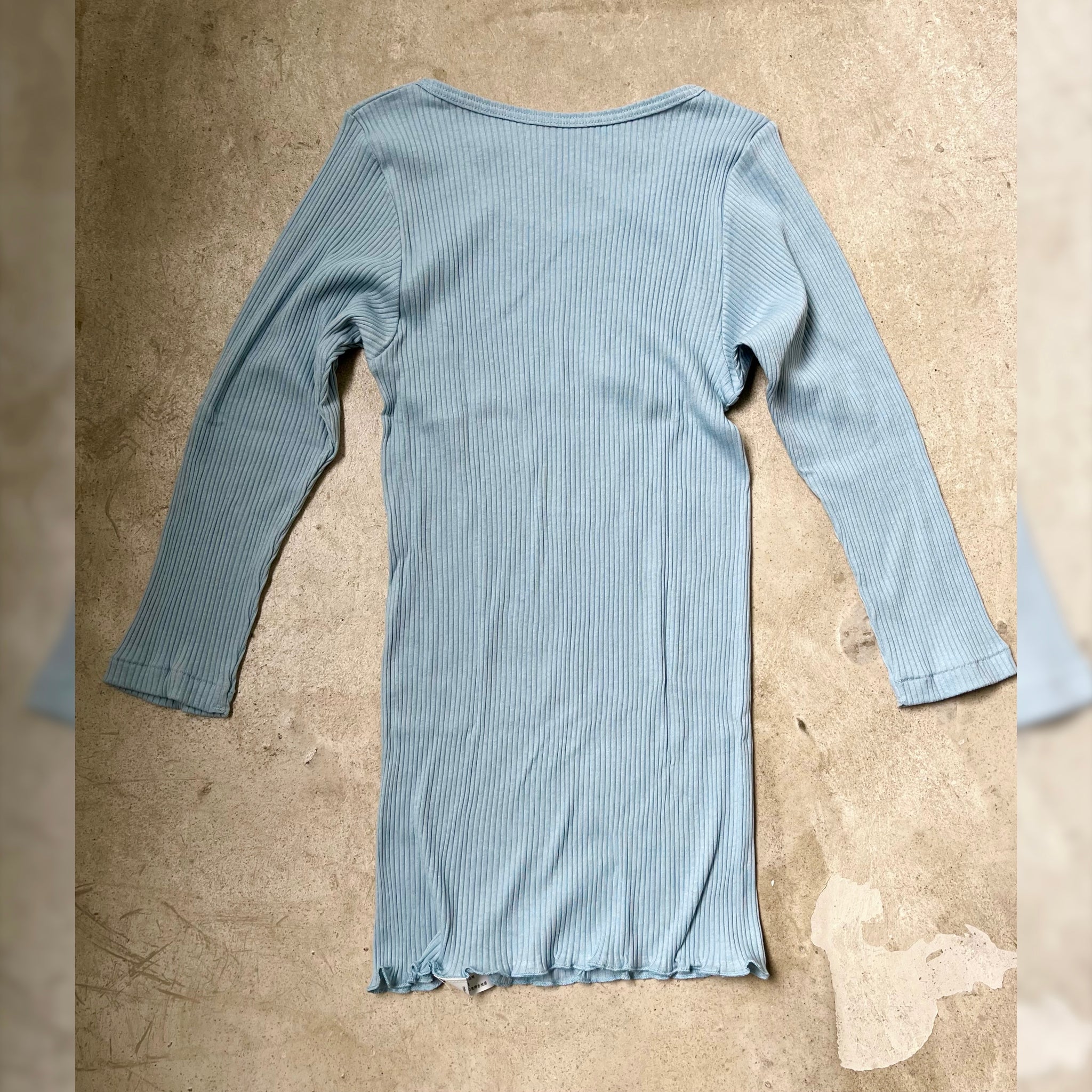 オーガニックコットン UネックTシャツ(light blue) | Lochie |