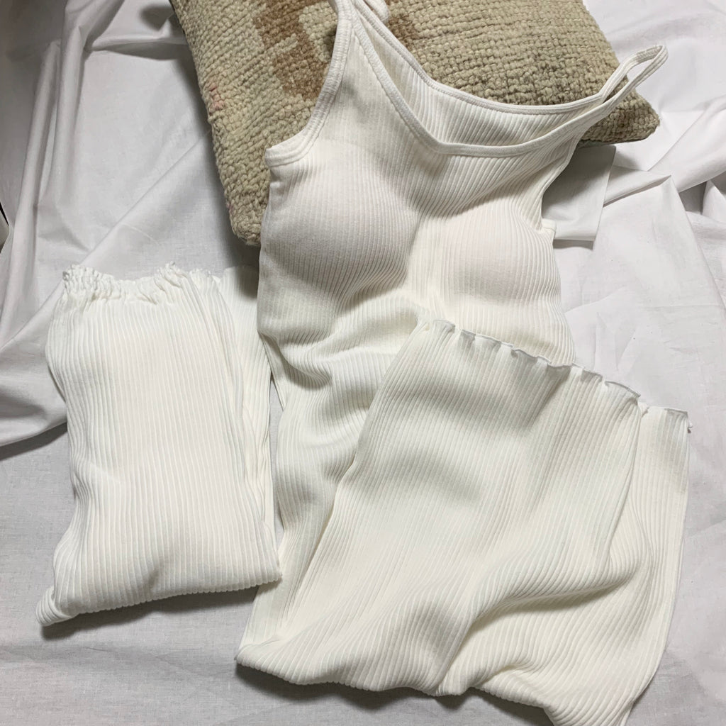 オーガニックコットンroom wearセット(off white) | Lochie |