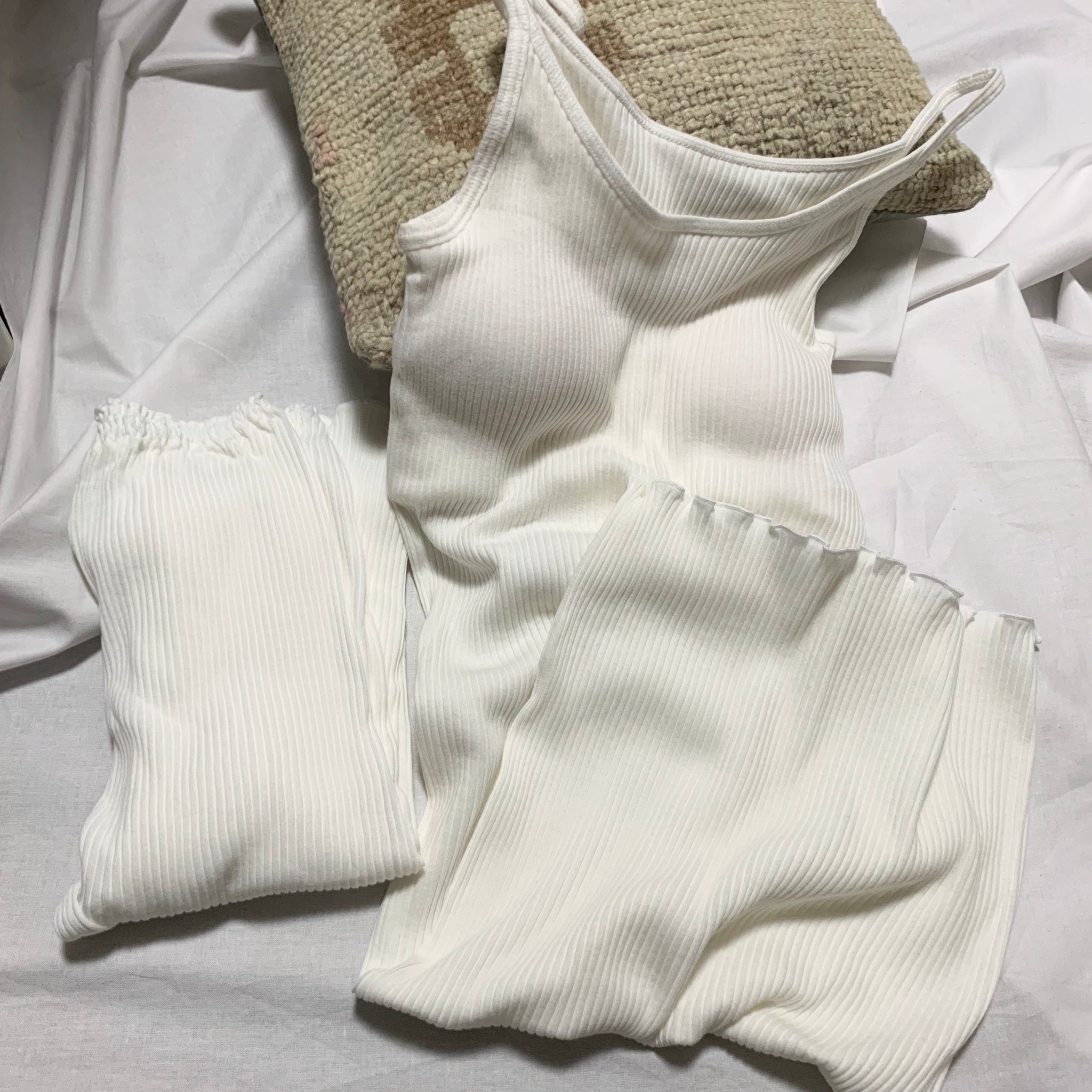 オーガニックコットンroom wearセット(off white) | Lochie |